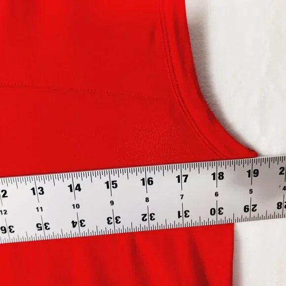 Athleta, Red dress, Size Medium, Sleeveless, V Neck, Soft, Athleisure, Sporty - Picture 10 of 14